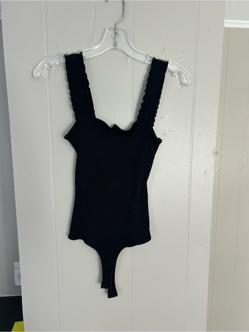 Black Ribbed Kids One-Piece Swim / Bodysuit